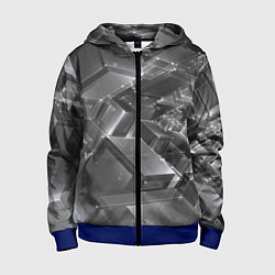 Детская толстовка на молнии Прозрачные кубы