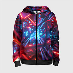 Детская толстовка на молнии Неоновые трубки