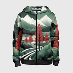 Детская толстовка на молнии Дорога на природу