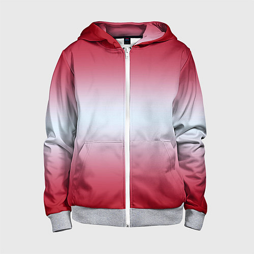 Детская толстовка на молнии Gradient color / 3D-Меланж – фото 1