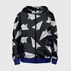 Детская толстовка на молнии Белый бумажный самолётик - Телеграм