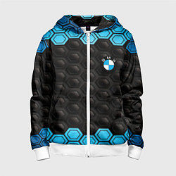 Детская толстовка на молнии BMW carbon auto