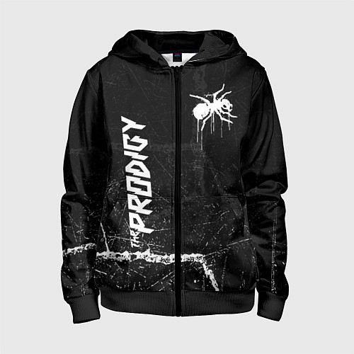 Детская толстовка на молнии The prodigy - паук / 3D-Черный – фото 1