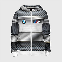 Детская толстовка на молнии BMW metal texture