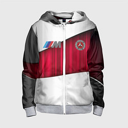 Детская толстовка на молнии Mercedes amg