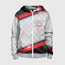 Детская толстовка на молнии AUDI auto texture