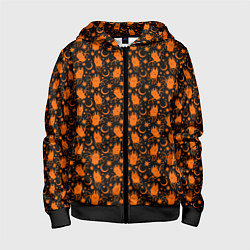 Детская толстовка на молнии Летучие мыши - хэллоуин