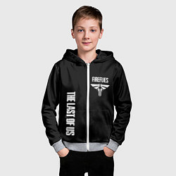 Толстовка на молнии детская Одни из нас логотип, цвет: 3D-меланж — фото 2