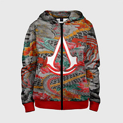 Детская толстовка на молнии Assassins Creed shadows japan