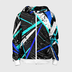 Детская толстовка на молнии Разноцветные праздничные линии