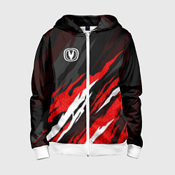 Детская толстовка на молнии Changan - красные языки