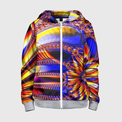 Детская толстовка на молнии Психоделика стекло