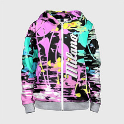 Детская толстовка на молнии Color expressive abstraction - Milano