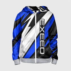 Детская толстовка на молнии Exeed - blue sport