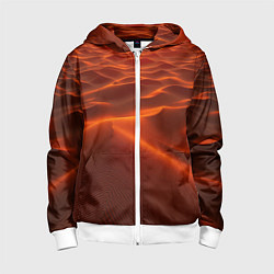 Детская толстовка на молнии Красная жара