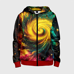 Детская толстовка на молнии Neon space - ai art fantasy