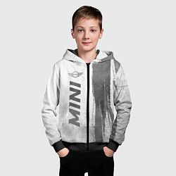 Толстовка на молнии детская Mini - white gradient по-вертикали, цвет: 3D-черный — фото 2