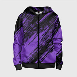 Детская толстовка на молнии The color is purple and black
