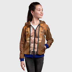 Толстовка на молнии детская Костюм Крайвена охотника, цвет: 3D-синий — фото 2