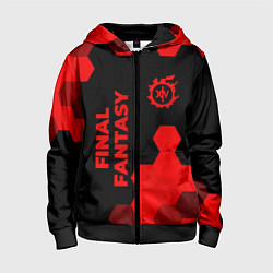Детская толстовка на молнии Final Fantasy - red gradient вертикально