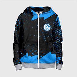 Детская толстовка на молнии Schalke 04 fc blue color