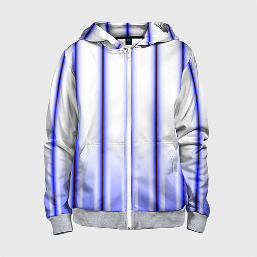 Детская толстовка на молнии Striped suit / 3D-Меланж – фото 1