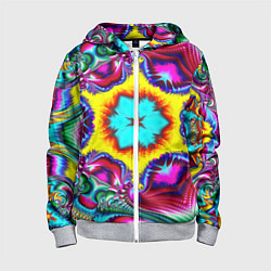 Детская толстовка на молнии Абстракция узор фракталы