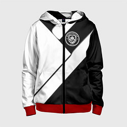 Детская толстовка на молнии Манчестер Юнайтед геометрия