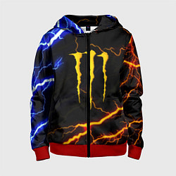Детская толстовка на молнии Monster energy storm