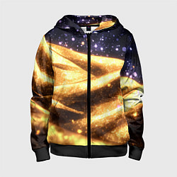 Детская толстовка на молнии Золотая текстура и синее небо