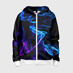 Толстовка на молнии детская Color blue pink, цвет: 3D-белый