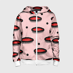 Детская толстовка на молнии Круги маркер - паттерн