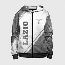 Детская толстовка на молнии Lazio - white gradient вертикально