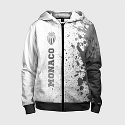 Толстовка на молнии детская Monaco - white gradient по-вертикали, цвет: 3D-черный