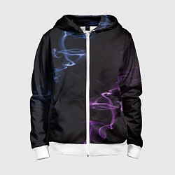 Детская толстовка на молнии Color black blue pink