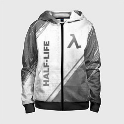 Толстовка на молнии детская Half-Life - white gradient вертикально, цвет: 3D-черный