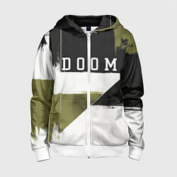 Толстовка на молнии детская Doom The Dark Ages, цвет: 3D-белый