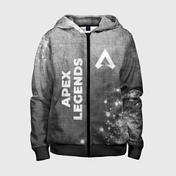 Толстовка на молнии детская Apex Legends - grey gradient вертикально, цвет: 3D-черный
