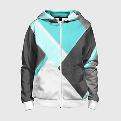 Детская толстовка на молнии Color black blue