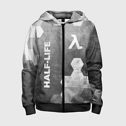 Толстовка на молнии детская Half-Life - grey gradient вертикально, цвет: 3D-черный
