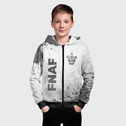 Толстовка на молнии детская FNAF - white gradient вертикально, цвет: 3D-черный — фото 2