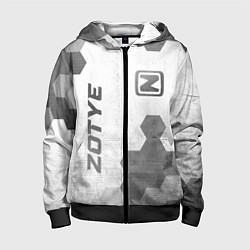 Детская толстовка на молнии Zotye - white gradient вертикально