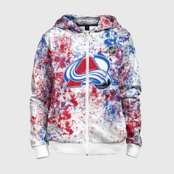 Детская толстовка на молнии Colorado Avalanche NHL white