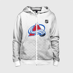 Детская толстовка на молнии Колорадо Эвеланш - белый геометрический градиент