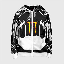 Детская толстовка на молнии Monster energy geometry