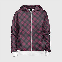 Детская толстовка на молнии Tartan