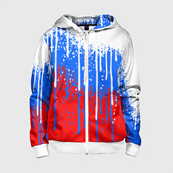 Детская толстовка на молнии Патриот - флаг