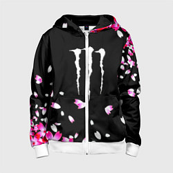 Детская толстовка на молнии Monster energy sakura