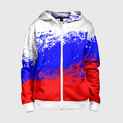 Детская толстовка на молнии Патриот - флаг