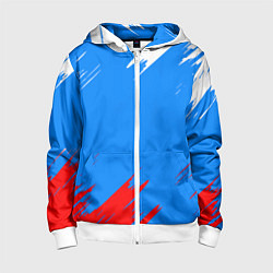 Детская толстовка на молнии Патриот Россия - флаг